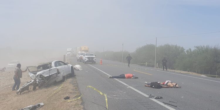 Carreterazo en la ruta Victoria-Tampico deja tres muertos y dos heridos