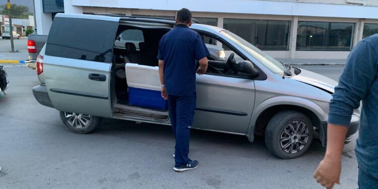 Enamorado provoca choque en el crucero de las calles 8 y Aldama