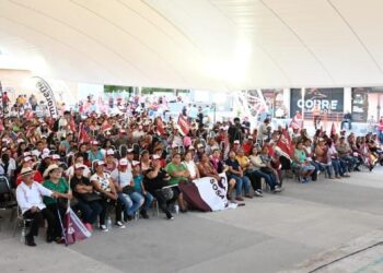 Estructura de Morena da respaldo a Olga Sosa en Ciudad Victoria.