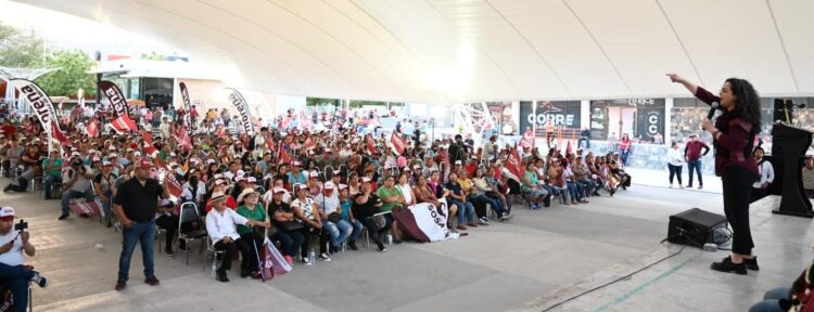 Estructura de Morena da respaldo a Olga Sosa en Ciudad Victoria.