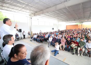 Por mejores salarios y prestaciones, la clase trabajadora va con Geño Hernández para senador