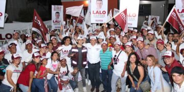 En la Col. Marte R. Gómez refrendan voto de confianza a Lalo Gattás y Morena.