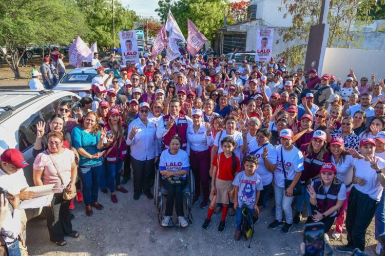 Crece ola guinda en Victoria y fortalece a Lalo Gattás