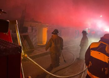 Se registra incendio de vivienda en la Col. Horacio Terán