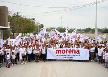 Pide Olga Sosa voto para llegar al Senado en el municipio de González