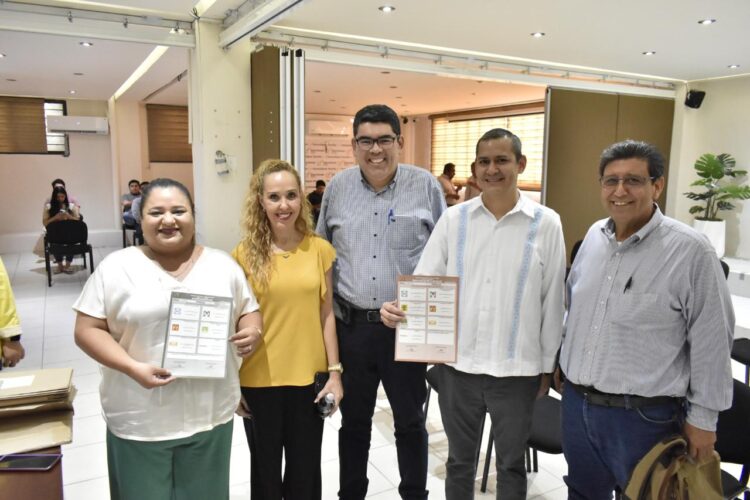 Entrega IETAM a la Junta Local Ejecutiva del INE en Tamaulipas documentación y material electoral del Voto Anticipado