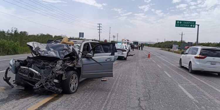Un muerto y tres heridos en choque en la carretera Victoria-Soto la Marina