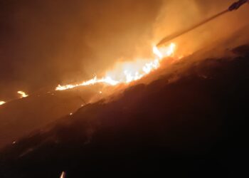 Se registra incendio en el relleno sanitario de Cd. Victoria