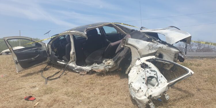 Carreterazo en la ruta Victoria-Tampico deja tres muertos y dos heridos