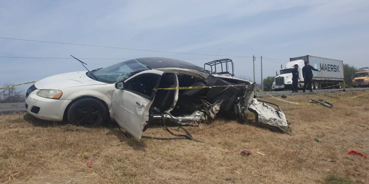 Carreterazo en la ruta Victoria-Tampico deja tres muertos y dos heridos