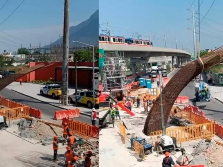 Colapsa estructura de la Línea 6 del Metro de Nuevo León; no hay heridos