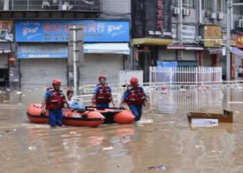 Inundaciones en provincia china de Cantón provocan evacuación de más de 4.600 personas