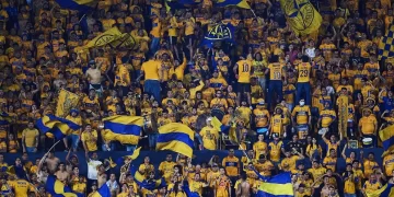 Violenta pelea entre aficionados de Tigres y policías previo a partido contra Pachuca