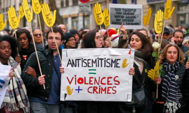 Aumentan incidentes antisemitas en EU a niveles sin precedentes