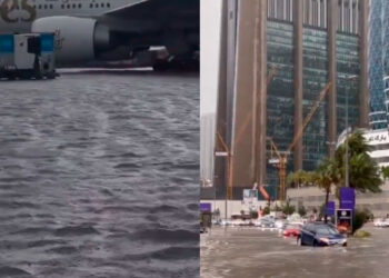 Intensas lluvias paralizan Dubái y afectan operaciones aeroportuarias