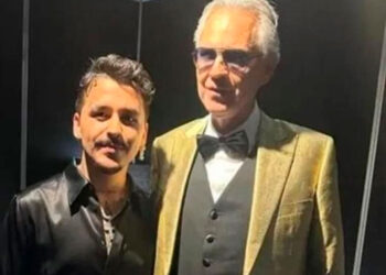 Christian Nodal se une a celebración del 30 aniversario de Andrea Bocelli