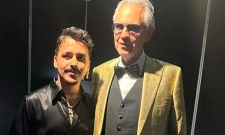Christian Nodal se une a celebración del 30 aniversario de Andrea Bocelli
