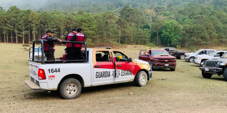 Combate Grupo Técnico Operativo incendio en Cañón del Novillo de Victoria