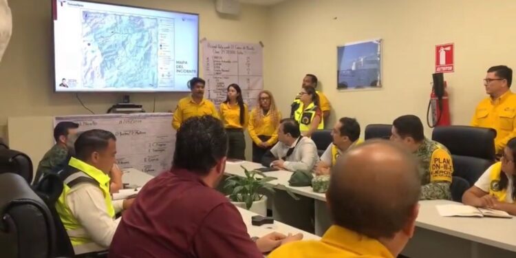 Incendio forestal en “Cañón del Novillo” de Victoria en 55% de control y 45% de liquidación