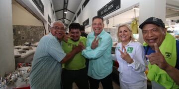 Comerciantes de La Puntilla de Tampico votarán por Geño y Maki al Senado