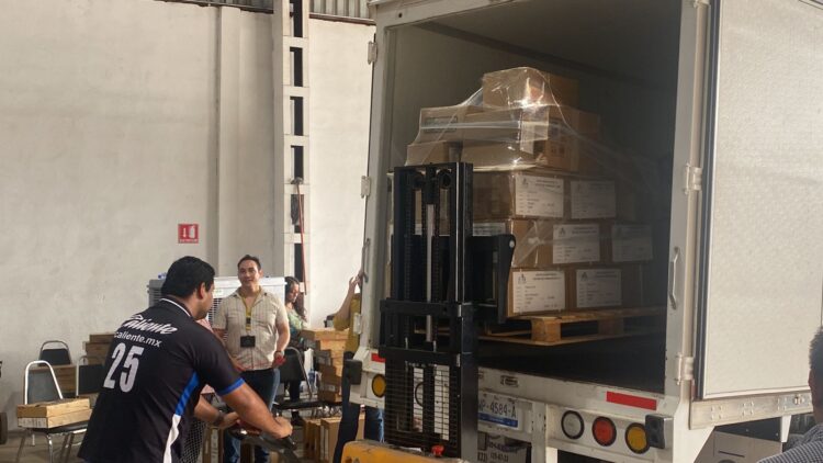 Trasladan las boletas y material electoral hacia los 43 municipios de Tamaulipas