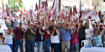 Jiménez respalda a candidatas de Morena, Olga Sosa al Senado y Corina Garza a alcaldesa