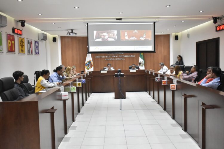 Consejerías del IETAM aprueban acuerdo de sustitución de candidaturas 