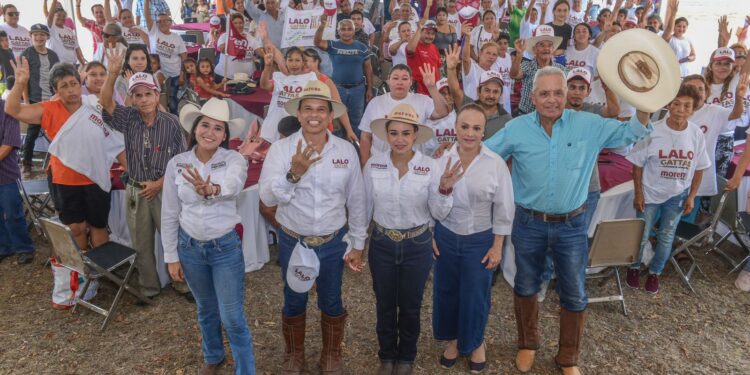 Galopa Lalo Gattás ejidos de Victoria rumbo a la reelección el 2 de junio