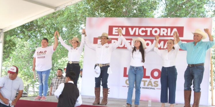 Galopa Lalo Gattás ejidos de Victoria rumbo a la reelección el 2 de junio