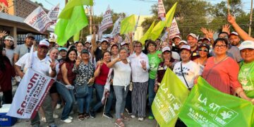 Recorre Blanca Anzaldúa colonias Libertad y FOVSSSTE, recibe apoyo y ofrece ser voz fuerte en Congreso. 