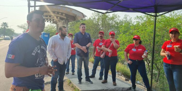 Participa Gobierno de Victoria jornada de limpieza de HEB en río San Marcos