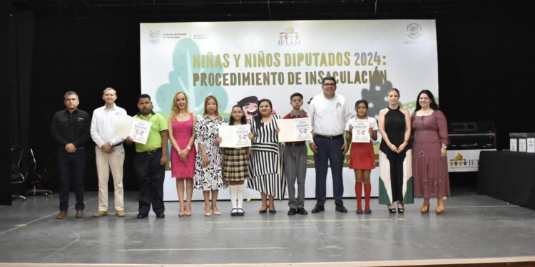 Realiza IETAM evento “Niñas y Niños Diputados 2024: Procedimiento de Insaculación”