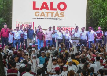 Arropan miles de victorenses a Lalo Gattás en cierre de campaña por la alcaldía