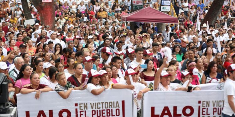 Arropan miles de victorenses a Lalo Gattás en cierre de campaña por la alcaldía
