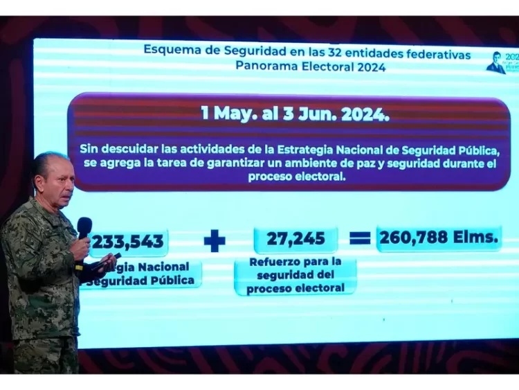 Elecciones 2024 estarán blindadas con 260 mil 788 elementos de seguridad: Marina