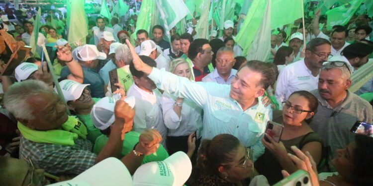 Cierra fuerte Geño Hernández campaña a senador por el PVEM en su natal Victoria