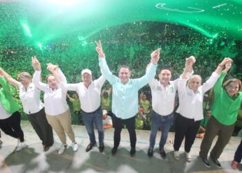 Cierra fuerte Geño Hernández campaña a senador por el PVEM en su natal Victoria