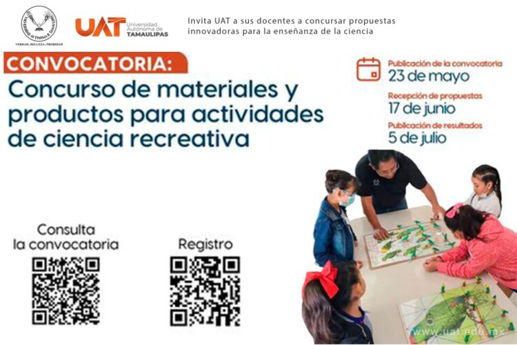 Invita la UAT a sus docentes al concurso de productos innovadores para enseñanza de las ciencias