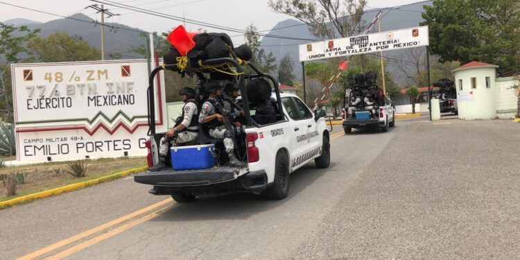 Llegan 300 militares y agentes de la Guardia Nacional a reforzar seguridad en Cd. Victoria