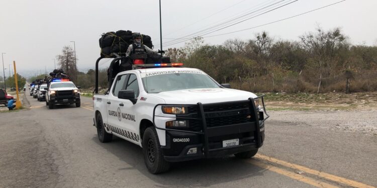 Llegan 300 militares y agentes de la Guardia Nacional a reforzar seguridad en Cd. Victoria