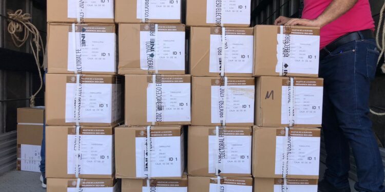 Llegan a Tamaulipas las boletas para la elección federal del 2 de junio