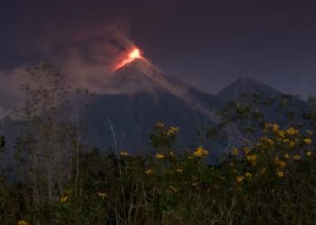Situación del volcán de Fuego en Guatemala