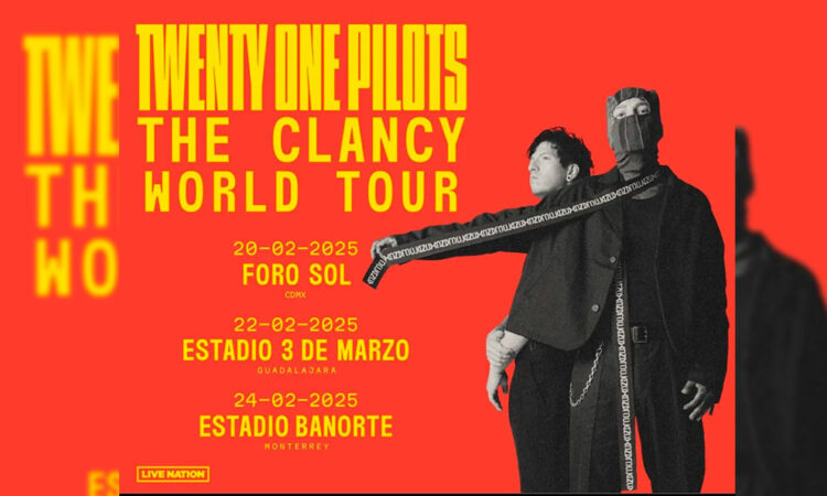 Twenty One Pilots anuncia gira por México como parte de su The Clancy World Tour en 2025