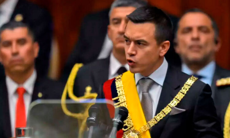 Presidente de Ecuador, Daniel Noboa, planea reelegirse en 2025