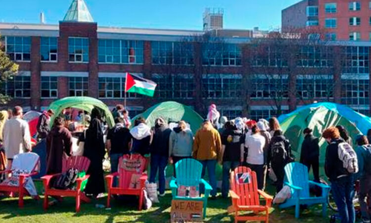 Universidades británicas instalan campamentos propalestinos en solidaridad con Gaza