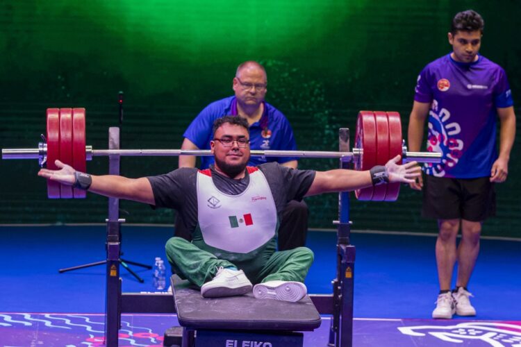 Martín Pérez logra su primer oro internacional en la México 2024 Para Powerlifting World Cup