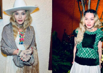 Madonna comparte fotos usando un huipil oaxaqueño en honor a Frida Kahlo