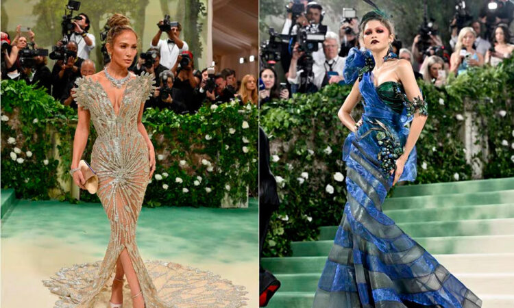 Bad Bunny, JLO, Chris Hemsworth y Elsa Pataky deslumbran en la apertura de la alfombra del Met Gala