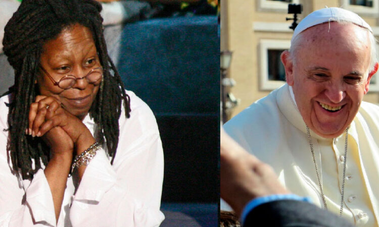 Whoopi Goldberg invita al Papa Francisco a hacer un cameo en ‘Cambio de Hábito 3’