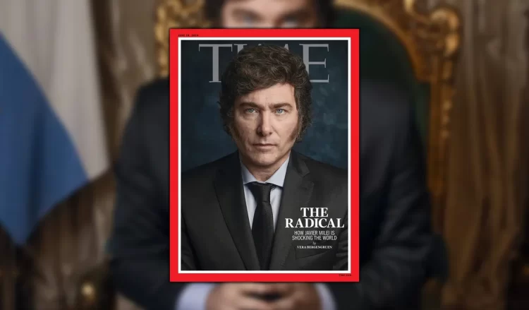 Javier Milei destaca en la portada de la revista Time: Un presidente “excéntrico” y su plan para transformar Argentina